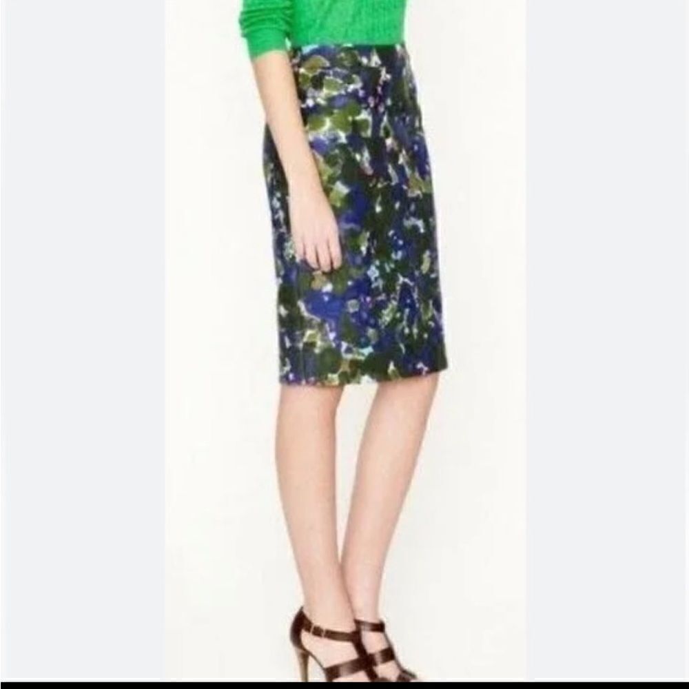 J. Crew‎ Women’s No. 2 Pencil Skirt, Garden Floral, Size 0